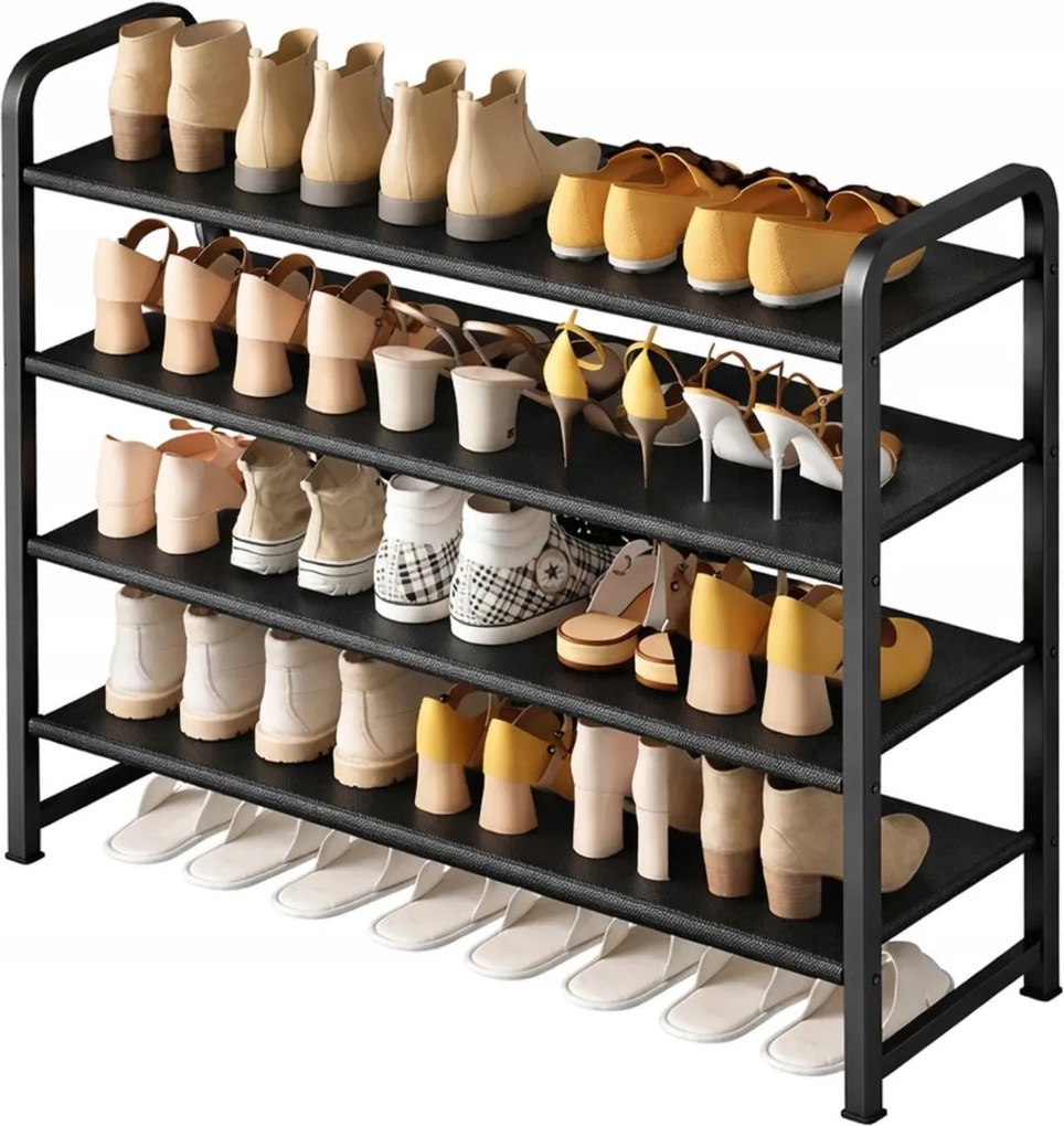 Cipőtartó állvány 4 szintes fém Oxford szövettel 16 pár Botc számára