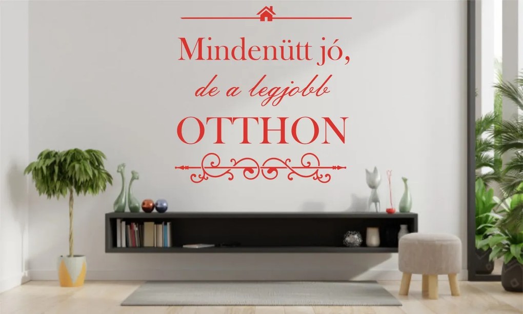Mindenütt jó, de a legjobb otthon falmatrica