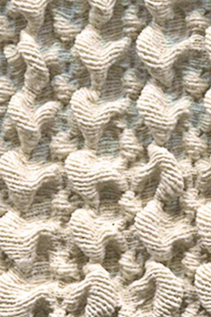 Milos háromszemélyes kanapéhuzat, krémszínű krém