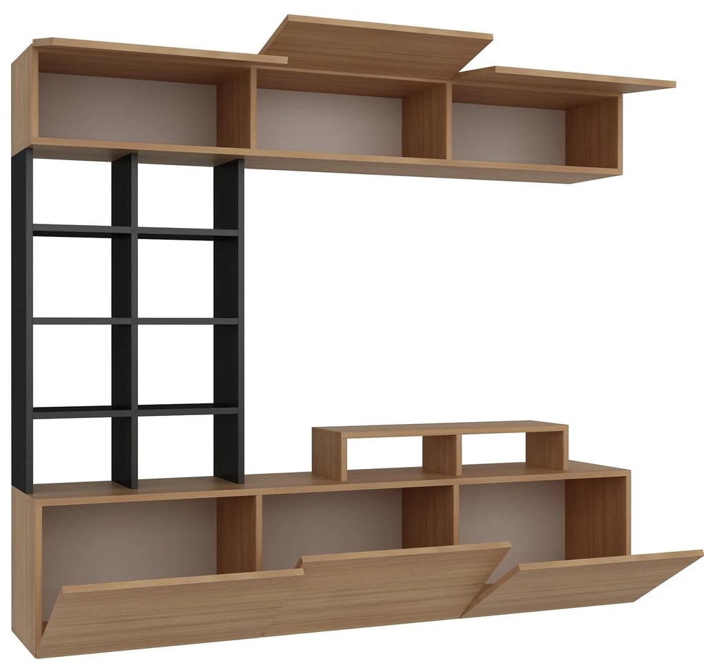 Nappali fal Salsa (teak fa + fekete). 1088651
