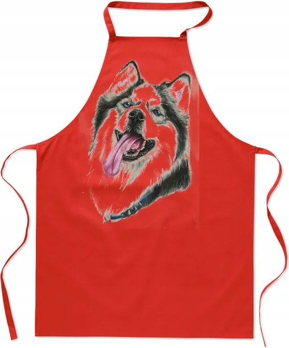 Konyhai kötény Husky Divatos Nyomtatás Tulajdonosnak Ajándék