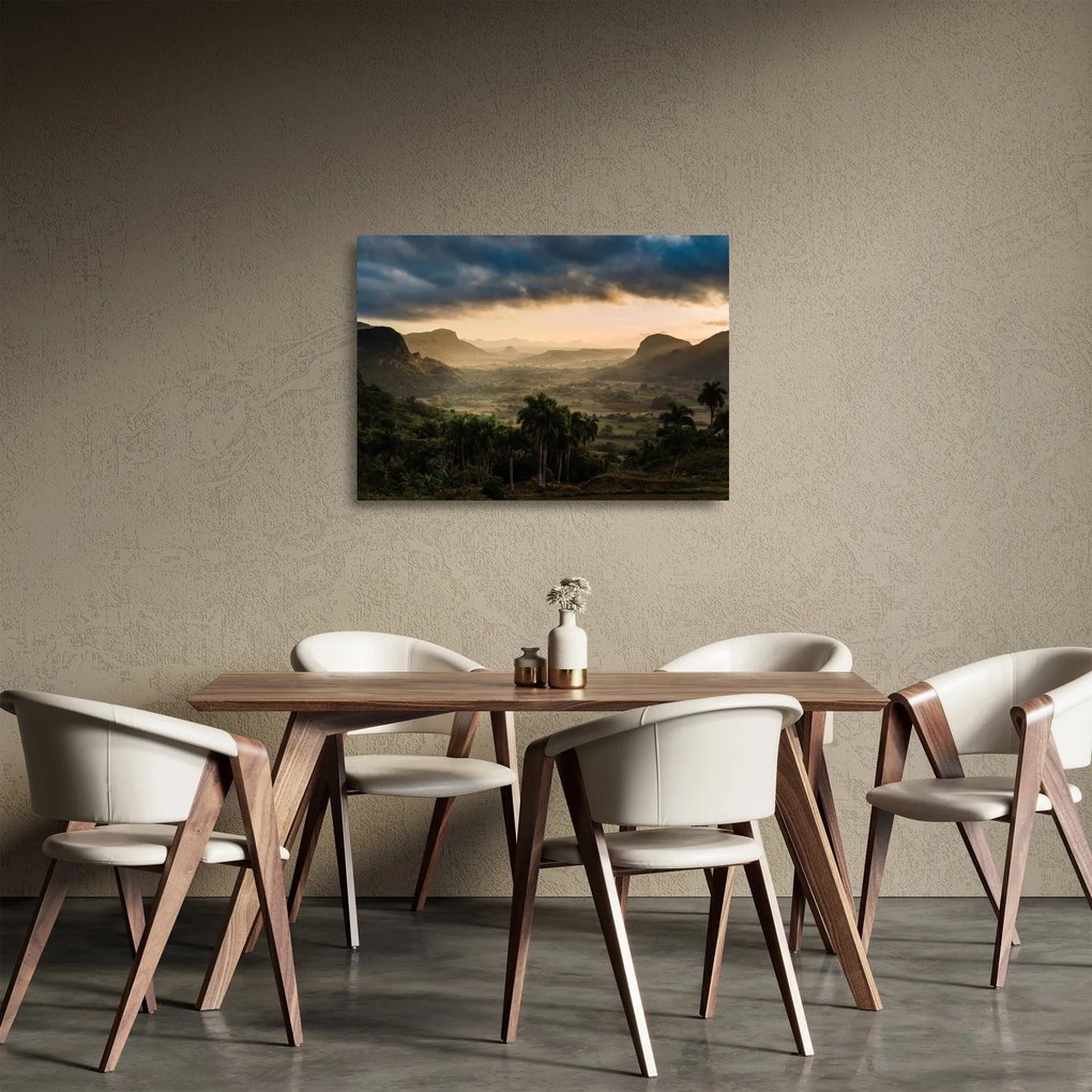 Kép - Kubai csúcsok (üvegen) (70x50 cm)