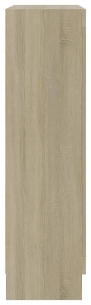 sonoma tölgy színű szerelt fa könyvszekrény 82,5 x 30,5 x 115cm