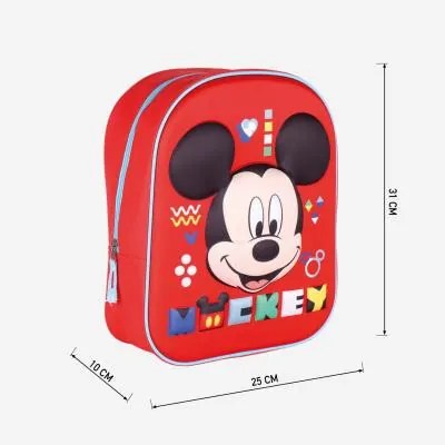 Disney Mickey Red Magic 3D hátizsák, táska 31 cm