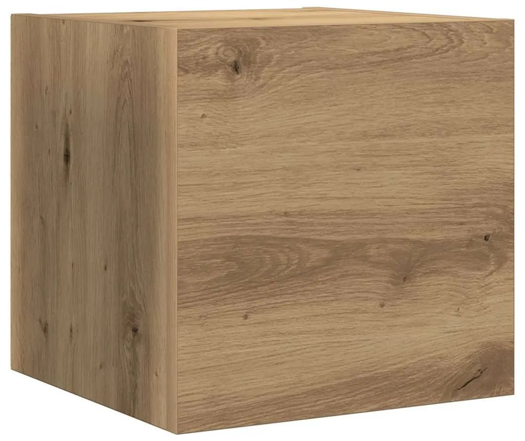 TV Szekrény Szett 4 pcs kézműves tölgy 80 x 30 x 30 cm Faanyag