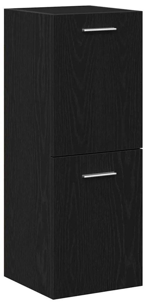 Fürdőszobai Bútor Szett 4 pcs Fekete tölgy 90 x 38,5 x 50 cm
