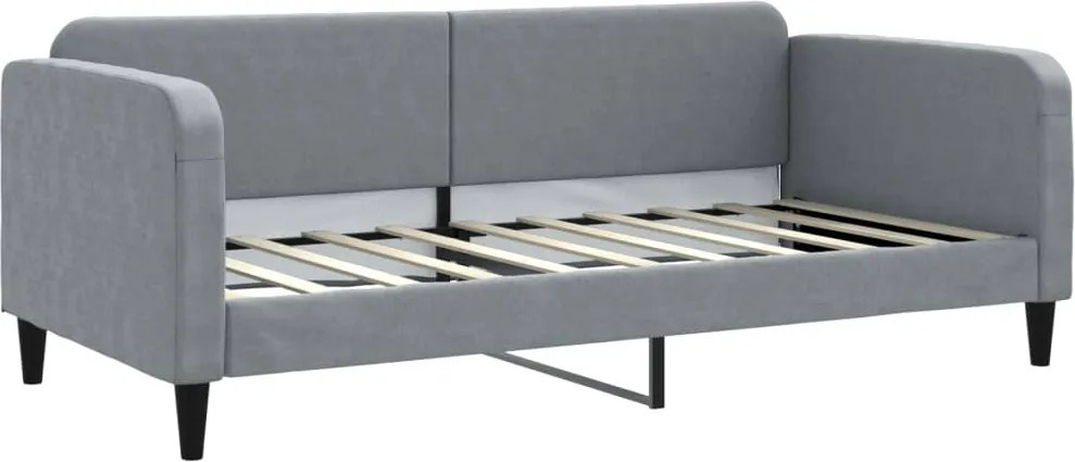 vidaXL világosszürke szövet kanapéágy 90 x 190 cm