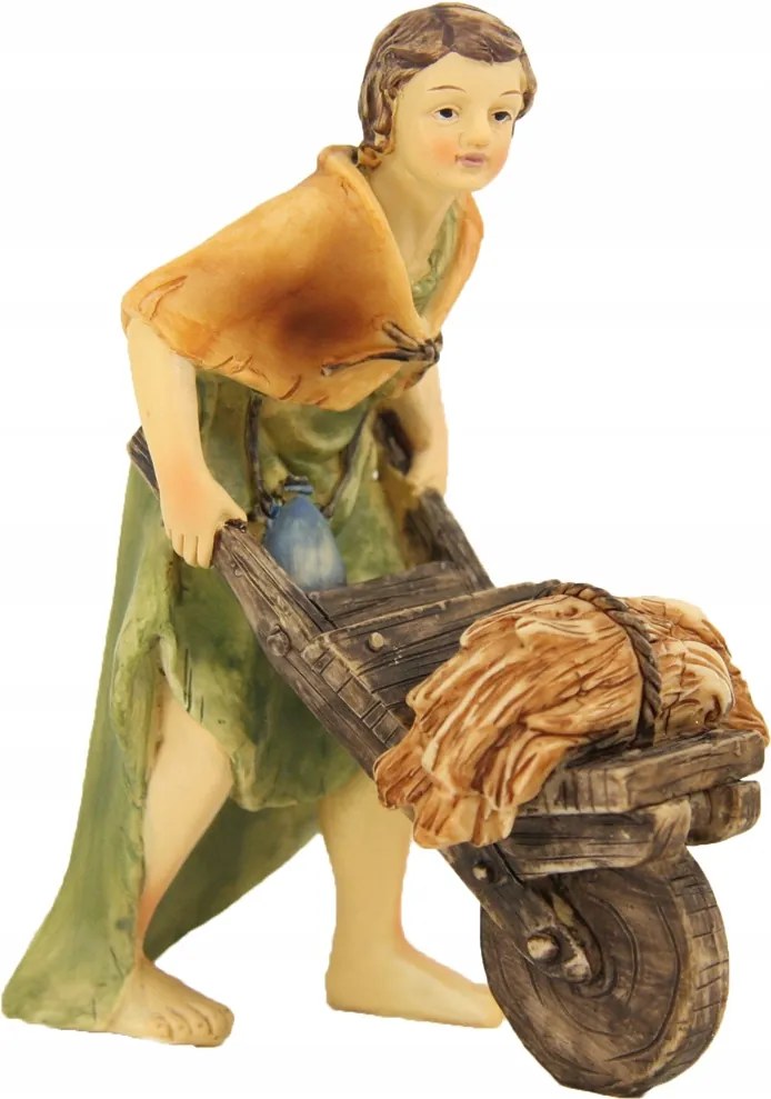 Betlehem figura 'Házigazda talicskával' 8,4cm magas 8cm magas figurákhoz