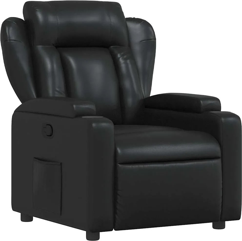 vidaXL fekete műbőr relaxfotel