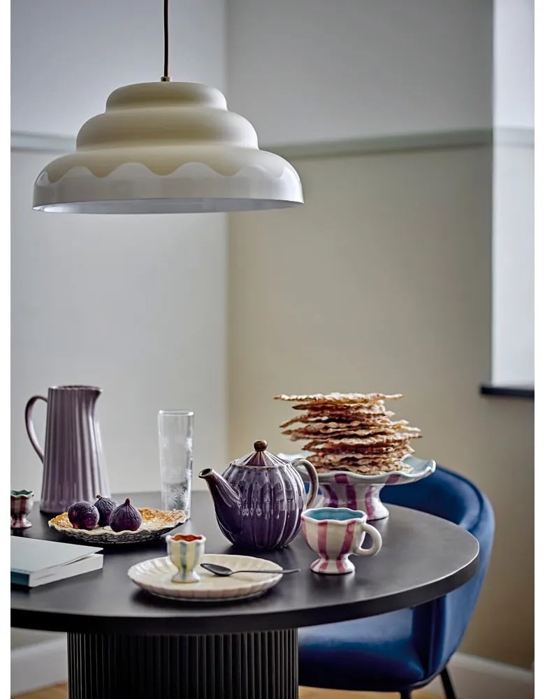 Krémszínű függőlámpa fém búrával ø 40 cm Lacya – Bloomingville