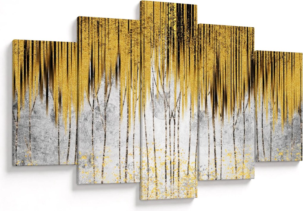 Kép - Arany vonalak (150x105 cm)