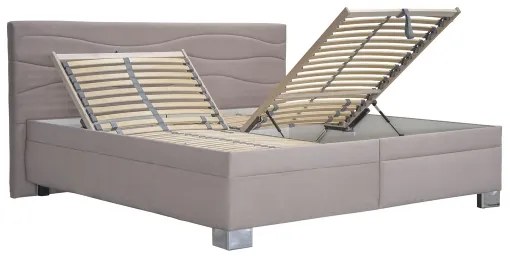 Kárpitozott ágy matraccal WINDSOR 180x200 cm bézs