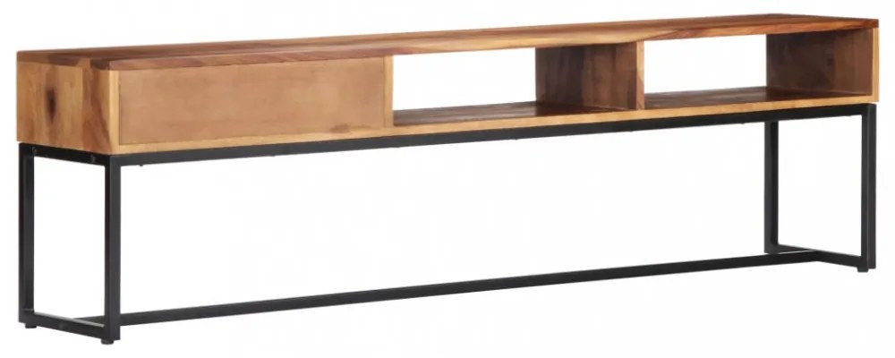 tömör akácfából TV-szekrény 160 x 30 x 45 cm