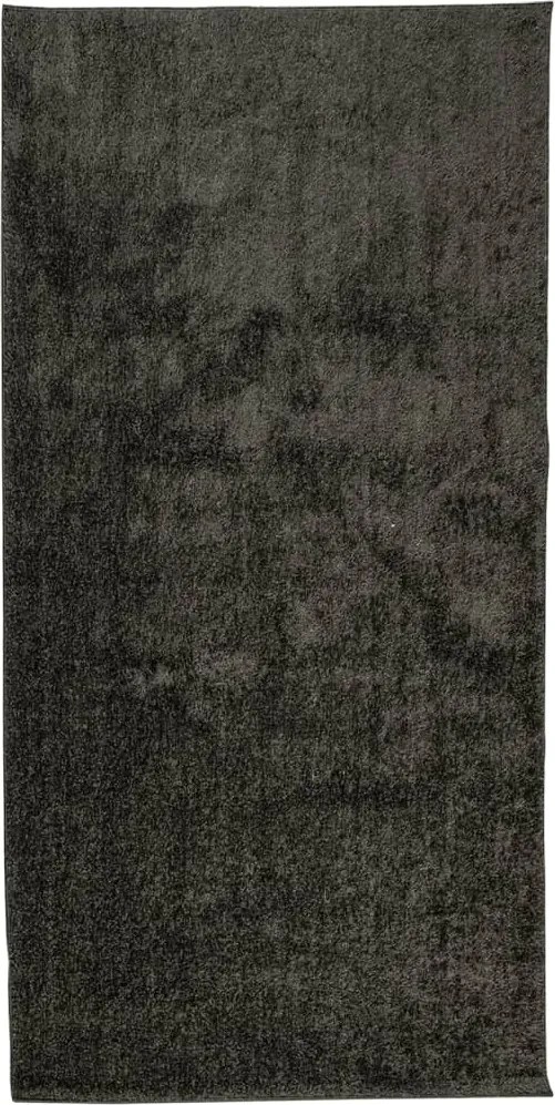 vidaXL ISTAN antracitszürke hosszú szálú fényes szőnyeg 100 x 200 cm