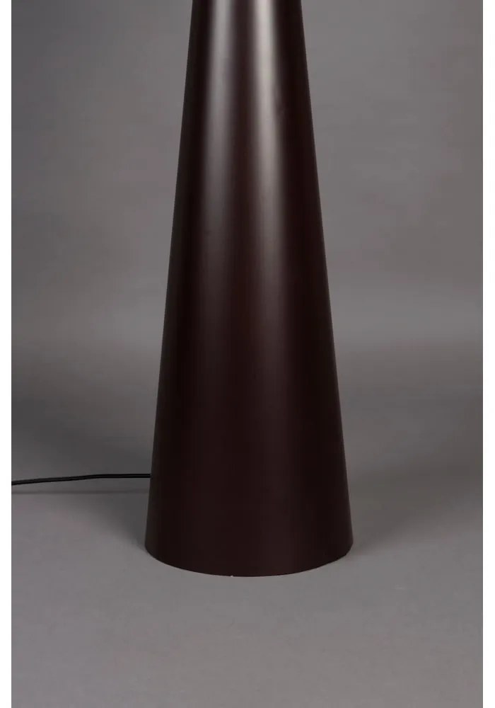 Fekete-fehér dimmelhető állólámpa textil búrával (magasság 166 cm) Miki – Dutchbone