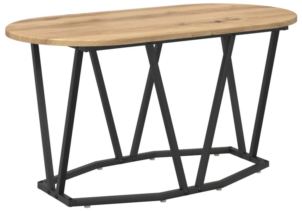 Kávézóasztal Mesteri Tölgy 80x40x40,5 cm Műanyag és Fém