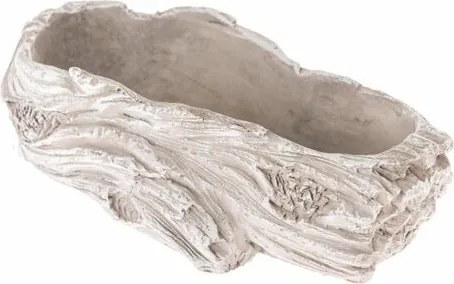 Fa gyökér virágtartó, bézs, 21 x 6,5 x 9 cm