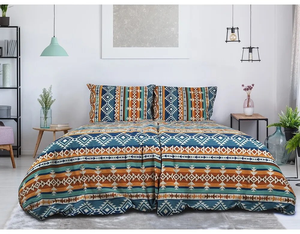 B.E.S. Petrovice Flanel ágynemű Aztec Spirit, 140x 200 cm, 70 x 90 cm