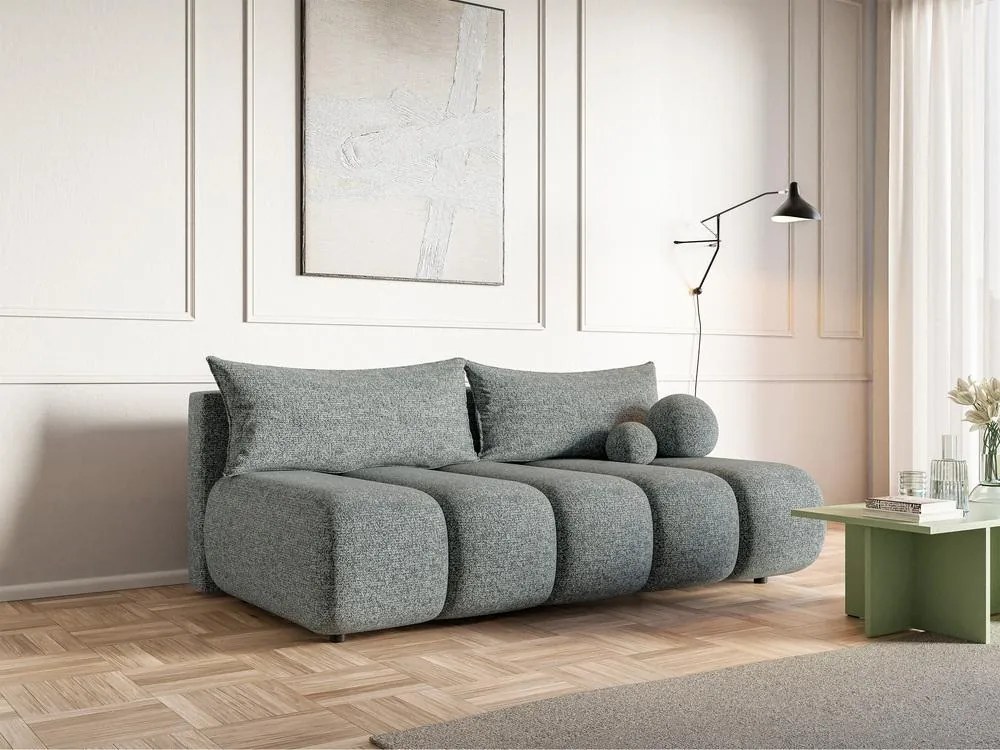 Háromszemélyes kanapé Didier mini  (szürke + fekete) . Akció -15%. 1100566