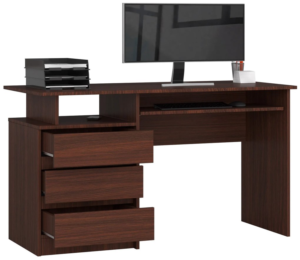 PC asztal Bronte (wenge). Akció -16%. 1068689
