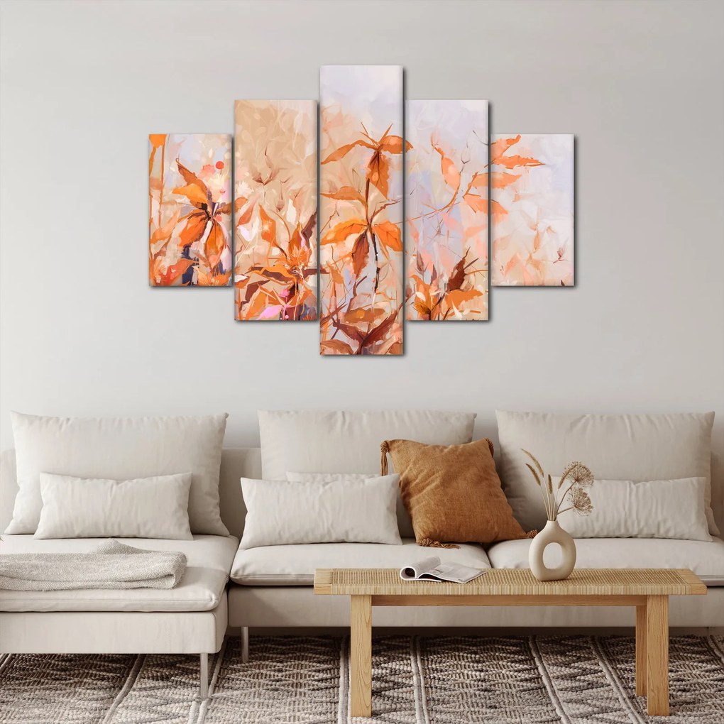 Kép - Festett virágok (150x105 cm)