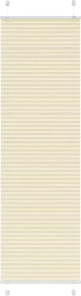 vidaXL pliszírozott redőny krém 60x200 cm szövetszélesség 59,4 cm