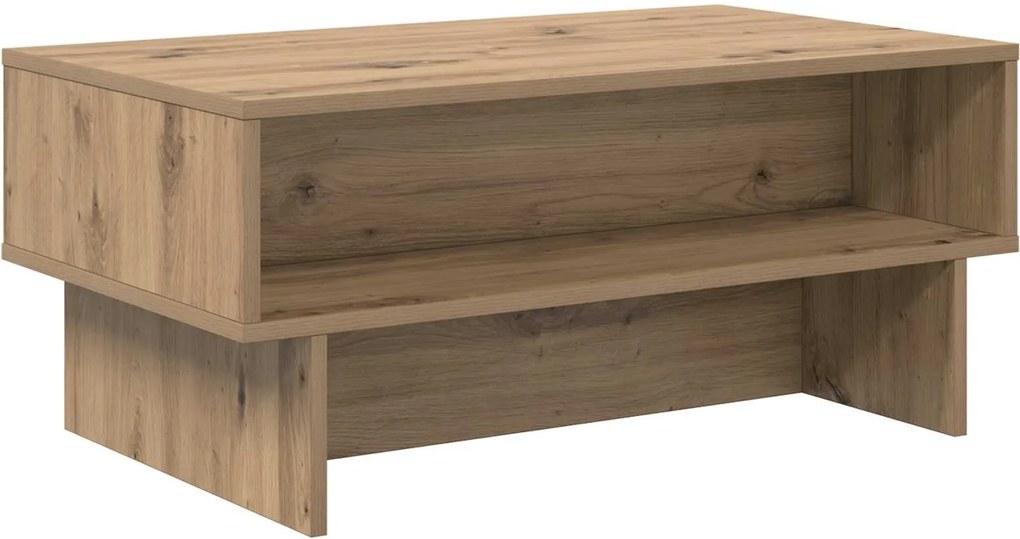 vidaXL Dohányzóasztal Artisan tölgy 80 x 46 x 35 cm Faanyag