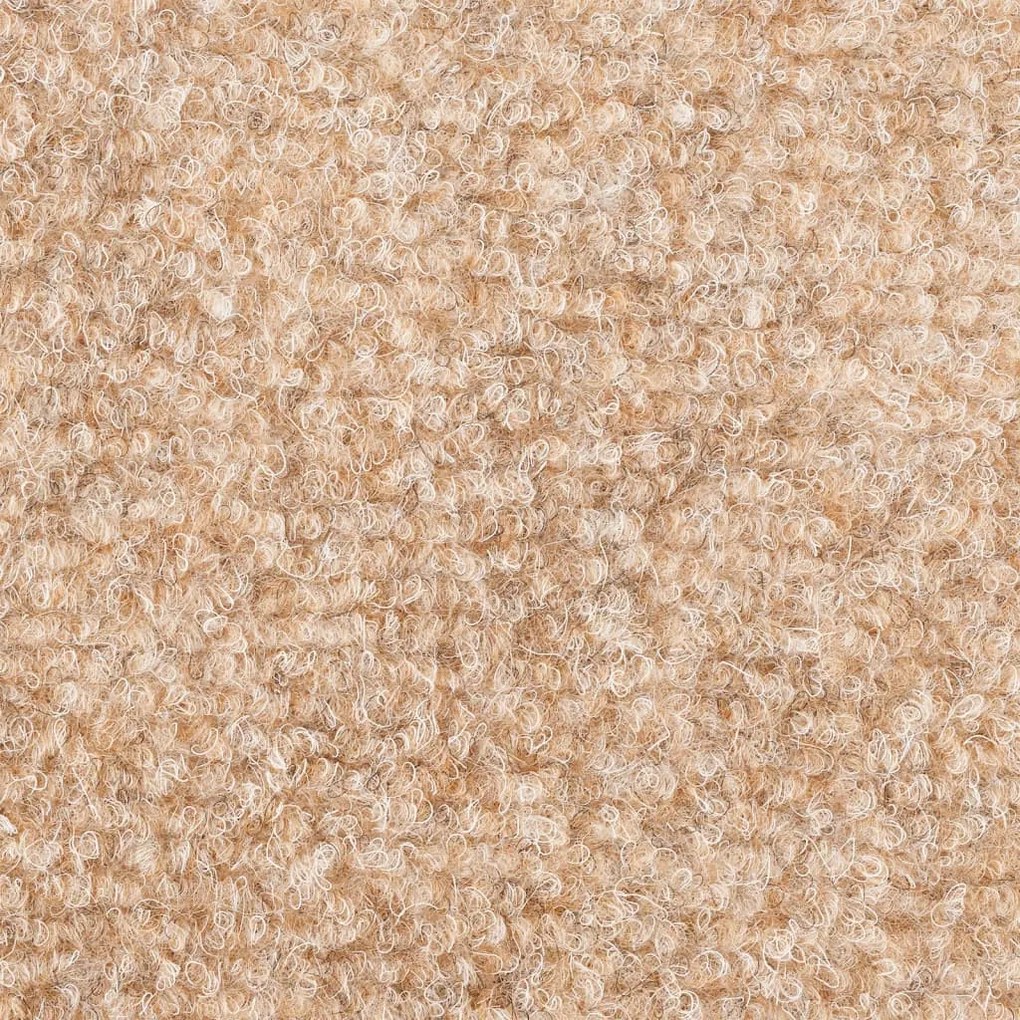 15 db krémszínű öntapadós lépcsőszőnyeg 56x17x3 cm