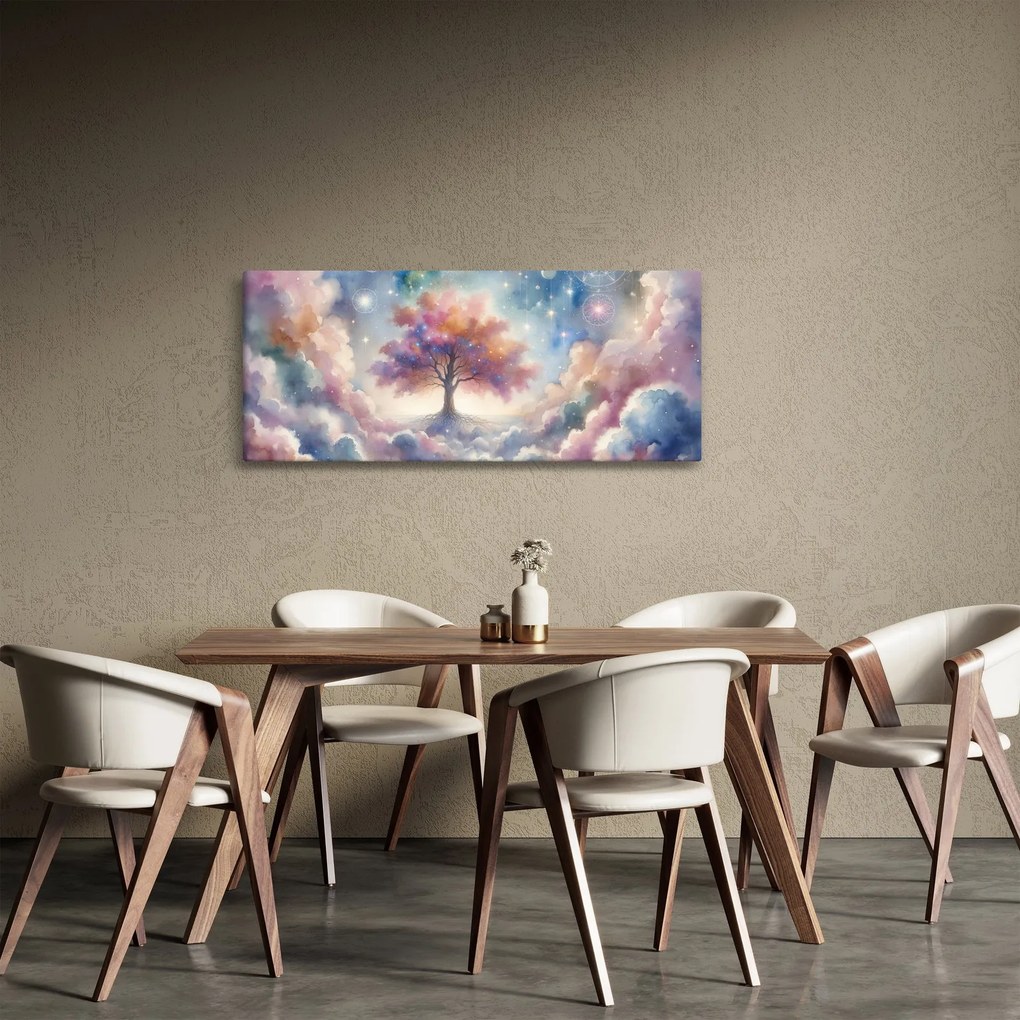 Kép – Életfa a felhőkben (120x50 cm)