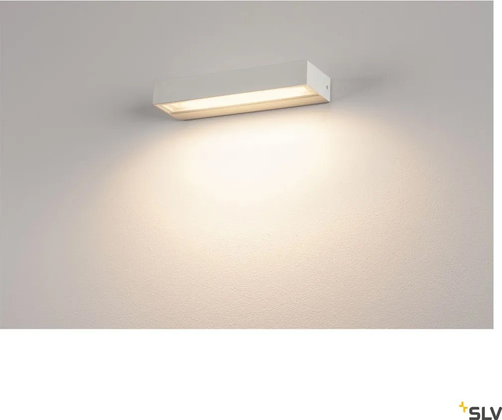 SLV 1002070 PEMA Modern Kültéri Fali Lámpa Fehér, Átlátszó LED IP54