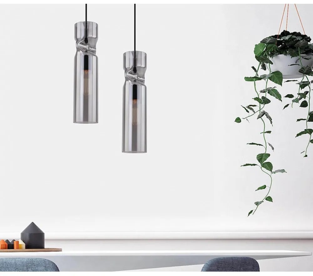 NOVA LUCE 8436417 Egyágú Függesztett Lámpa Üveg E27 IP20