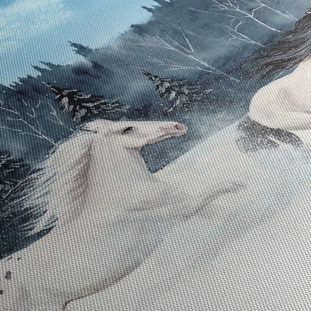 Festett lovak képe (90x60 cm)