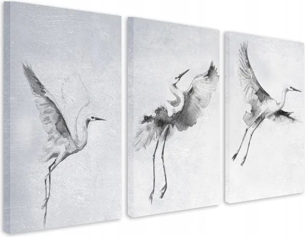 Faliképek a nappaliba Fali dekoráció Darvak repülés közben 60x120