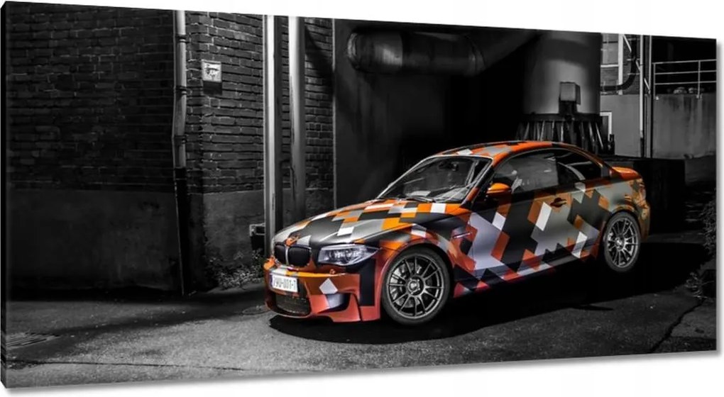 Vászonkép 115x55 Narancssárga Bmw
