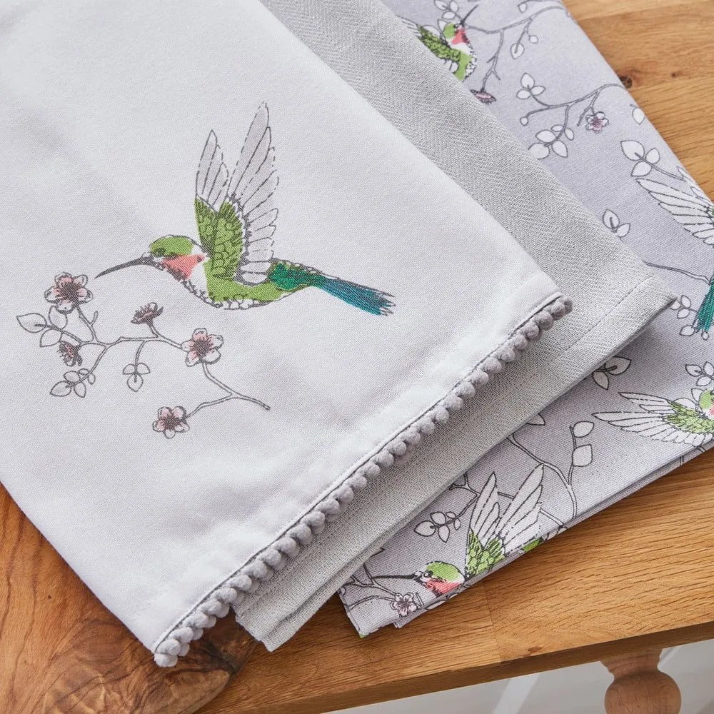 Pamut konyharuha szett 3 db-os 45x65 cm Hummingbirds – Cooksmart ®