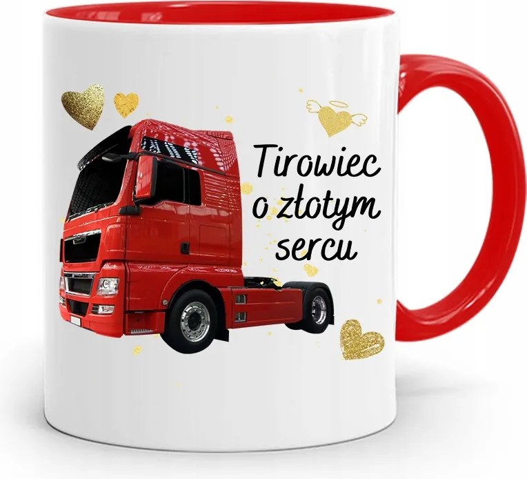 Sofőr Tira Bögre Piros Ajándék fényképes nyomtatással