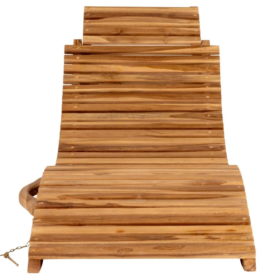 Arrieta napozóágy, teak fa, natúr