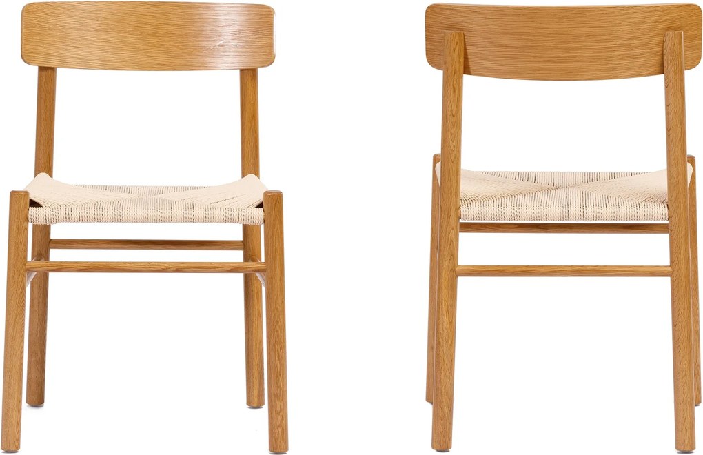 MAZZONI EXPORT LIAM Kraft Zsinór/váz Természetes Tölgy - FONOTT FA SZÉK NAPPALIBA ÉTKEZŐBE KONYHÁBA MODERN CLASSIC BOHO