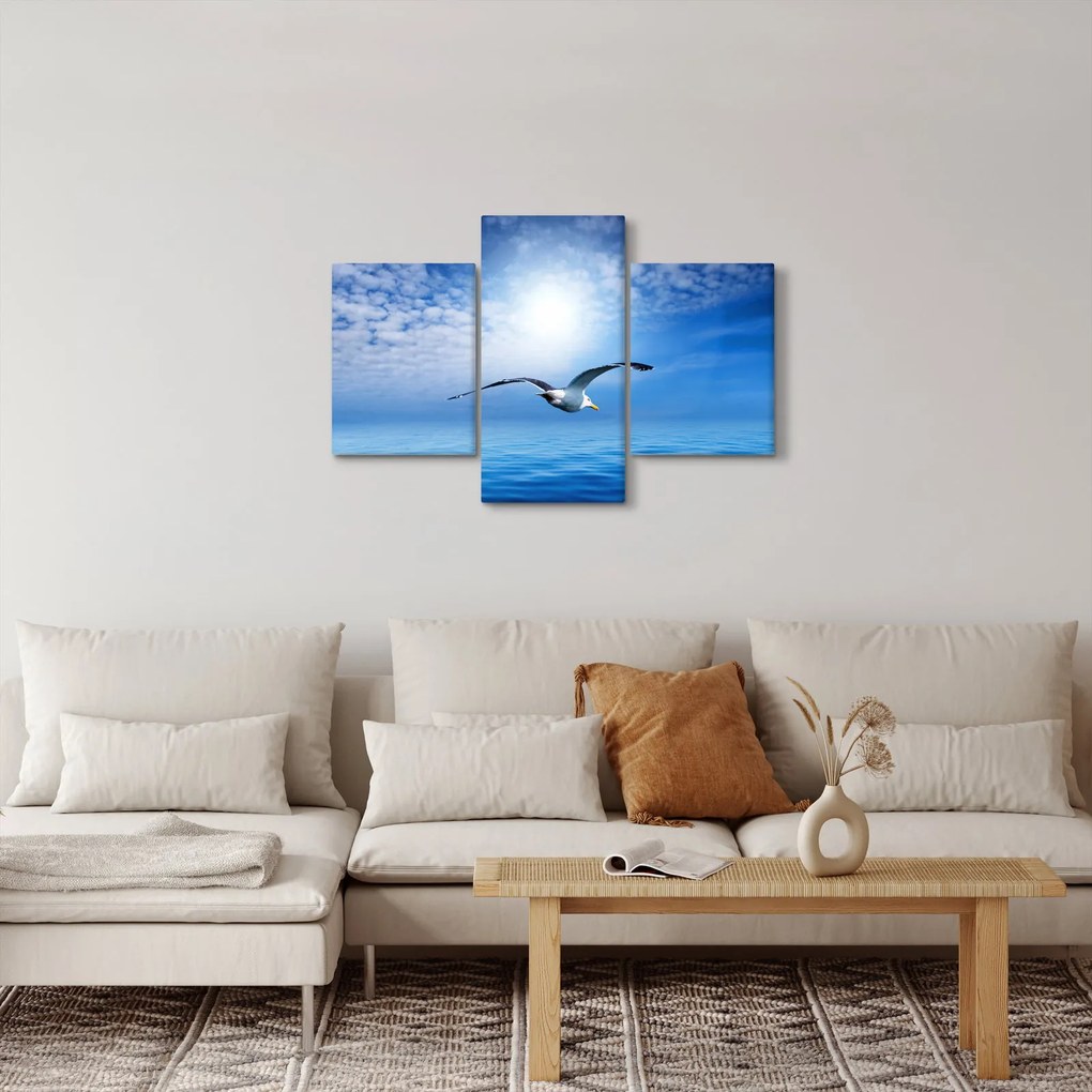 Kép - Sirály a tenger felett (90x60 cm)