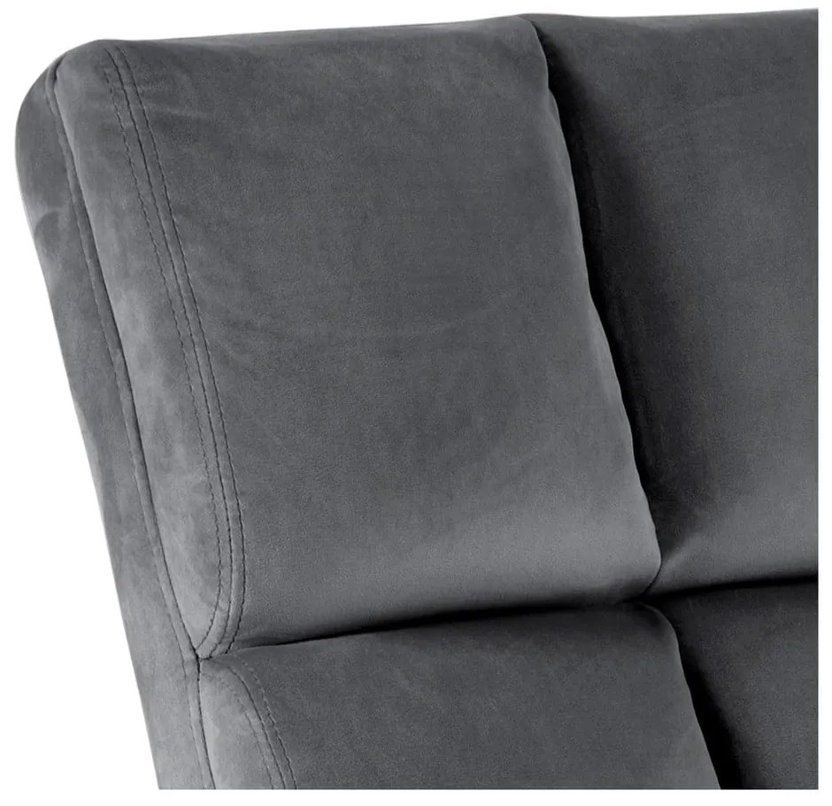 Szürke bársony fotel Alba – Actona