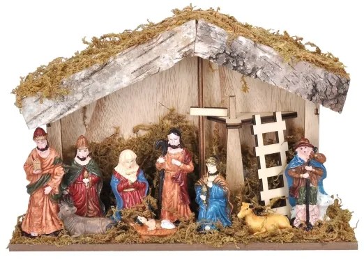 Solight 1V276 - LED karácsonyi dekoráció LED/2xAA/meleg fehér betlehem