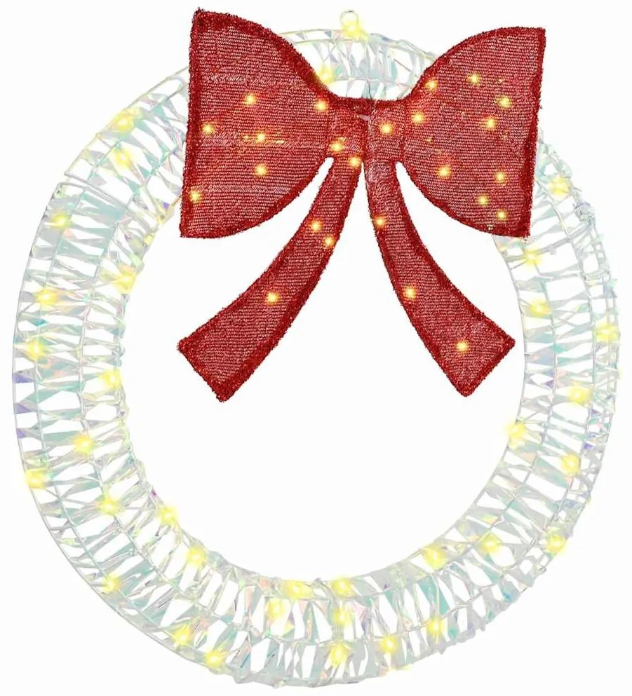 Koszorú 60 LED-del Meleg fehér 75 cm PET