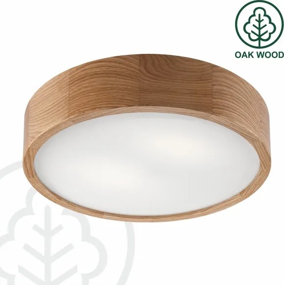 Brilagi - LED RGBW dimmelhető mennyezeti lámpa CARVALHO 2xE27/9W/230V Wi-Fi tölgy átm. 37,5