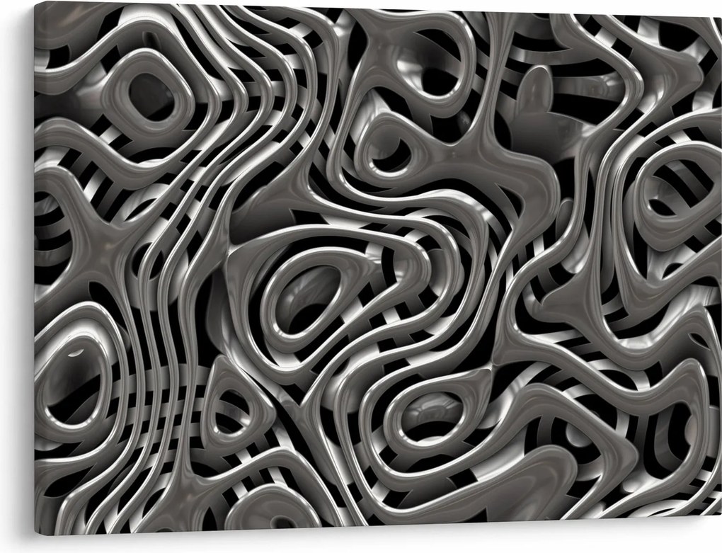 Kép - Fémes absztrakció (70x50 cm)