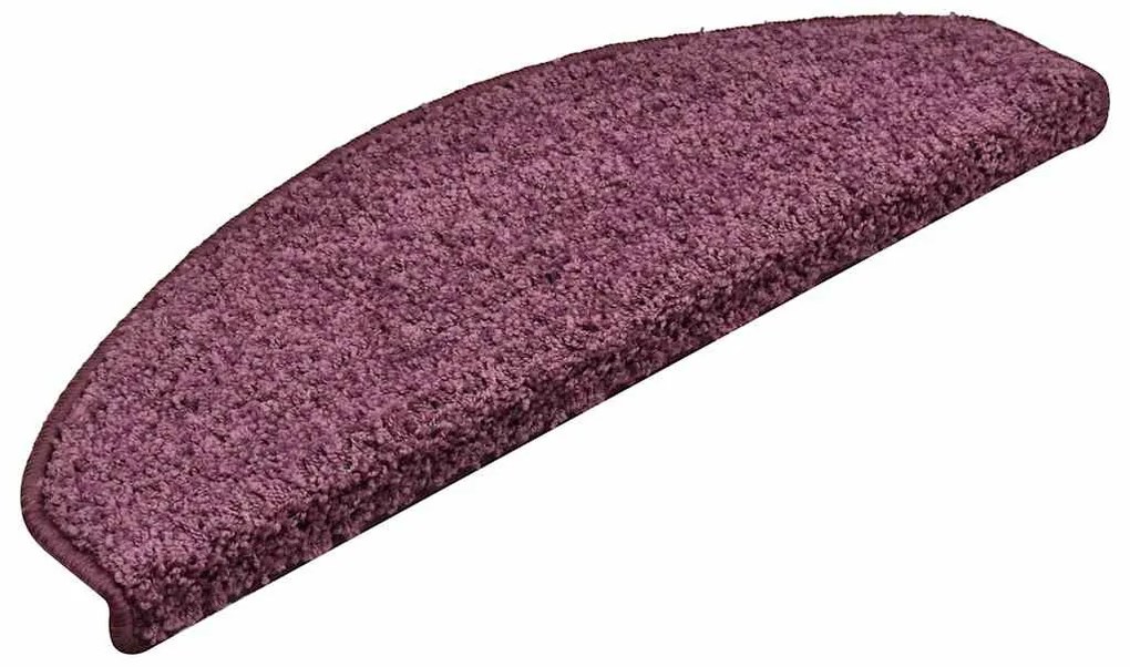 30 db sötétlila félkör alakú lépcsőszőnyeg 65 x 21 x 4 cm, nagy
