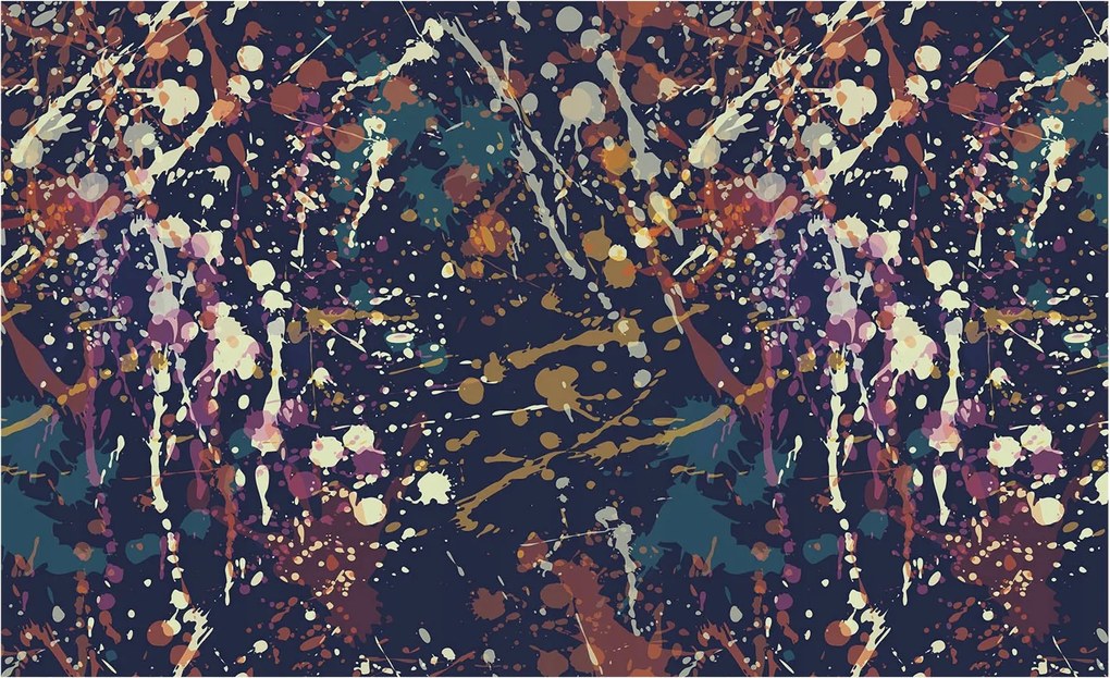 Dekoratív tapéta Flizelina Divatos minták Színes absztrakt 416x254 Ragasztó