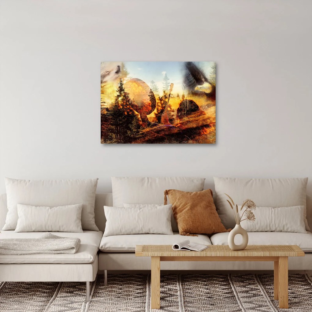 Kép - Sámán motívum (70x50 cm)