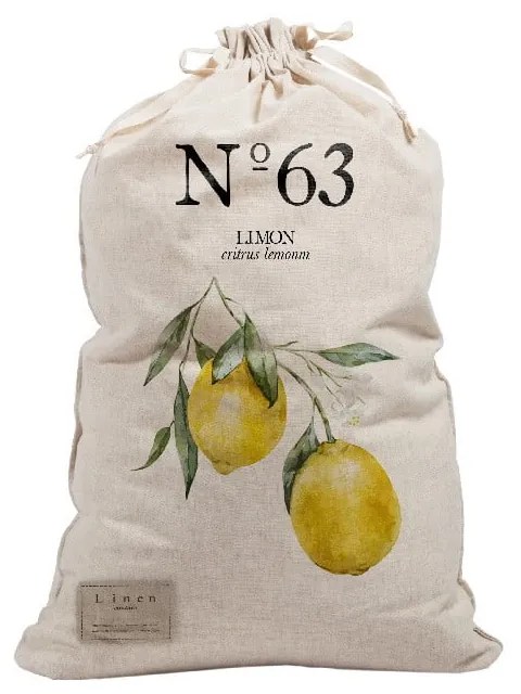 Bag Lemons szövet szennyestartó zsák, magasság 75 cm - Linen