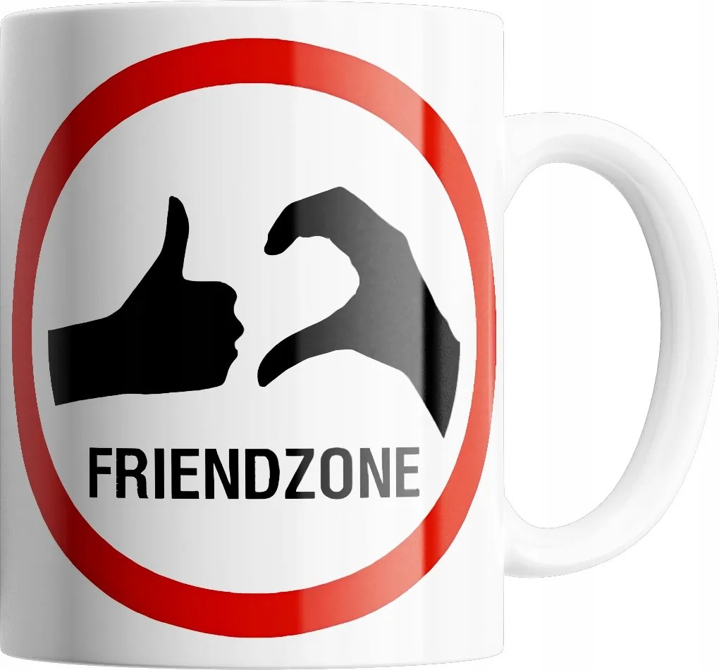 Bögre Friend Zone Bögre Kiváló Minőség Ajándék Szöveg