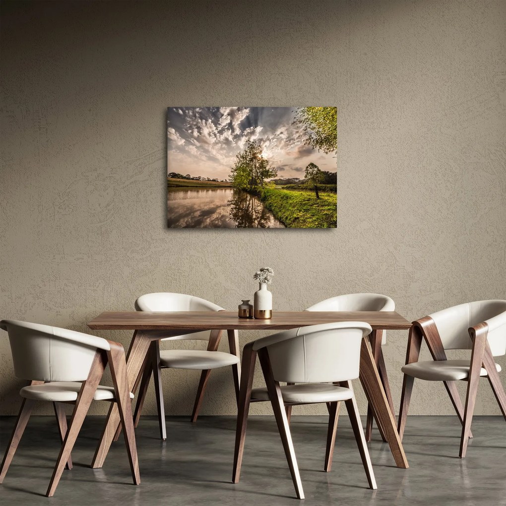Természet kép sugarakkal (70x50 cm)